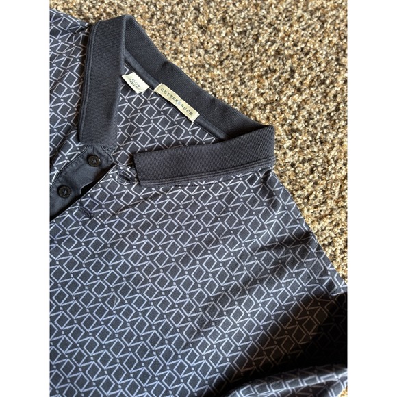 Cutter & Buck Other - Cutter & Buck Shirt Mens XL Polo Blue Geometric Print 100% Cotton H13